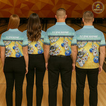 Load image into Gallery viewer, Funny Strike Bowling Polo &amp; Quarter Zip For Women Custom Bowling Team Jersey, Bowling Outfit TDM6168