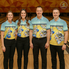 Load image into Gallery viewer, Funny Strike Bowling Polo &amp; Quarter Zip For Women Custom Bowling Team Jersey, Bowling Outfit TDM6168