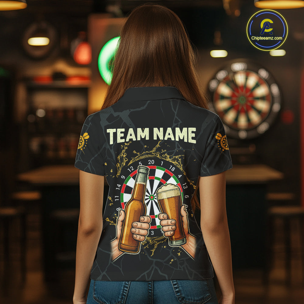 Funny Darts And Beer Grim Reaper Darts Shirt For Women Custom Drinking Darts Team Jersey Outfit TDM4879