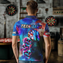 Load image into Gallery viewer, Funny Colorful Neon Graffiti Skull Dart Shirts For Men Custom Dart Jerseys, Best Darts Clothing TDM3793