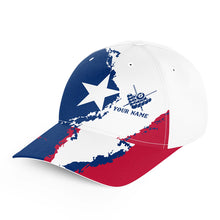 Load image into Gallery viewer, Personalized Billiard Pool Texas Flag Hats For Player Custom Patriotic Baseball Billiard Caps TDM1688