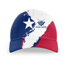 Load image into Gallery viewer, Personalized Billiard Pool Texas Flag Hats For Player Custom Patriotic Baseball Billiard Caps TDM1688