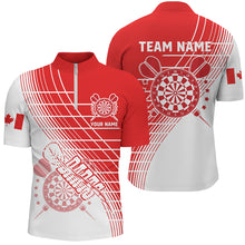 Load image into Gallery viewer, Personalized Patriotic Canada Flag Darts Shirts For Men Custom Canada Darts Team Jerseys Attire TDM1697