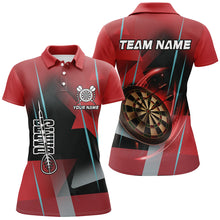 Load image into Gallery viewer, Personalized 3D All Over Print Darts Polo &amp; Quarter-Zip Shirts For Women Custom Red Darts Team Jersey TDM1958