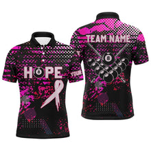 Load image into Gallery viewer, Breast Cancer Awareness Pink Camo Custom Men Billiard Shirts, 8 Ball Pool Pink Jerseys For Pooler TDM2423