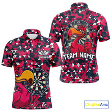 Load image into Gallery viewer, Funny Geometric Grunge Flamingo Dart Shirts For Men Custom Darts Jerseys Outfits, Darts Gifts TDM3963