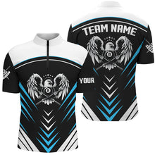 Load image into Gallery viewer, Personalized 8 Ball Pool Eagle Sport Jerseys For Men Best Billiard Tournament Team Shirts | Blue TDM2448