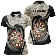 Load image into Gallery viewer, Personalized Camo Dart Shirts For Women Custom 3D Printed Dart Team Jerseys, Camouflage Darts Outfit TDM2929