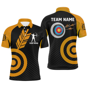 Personalized Orange Archery Jerseys For Men Custom Archery Shirts Team League Archery Uniform TDM1948