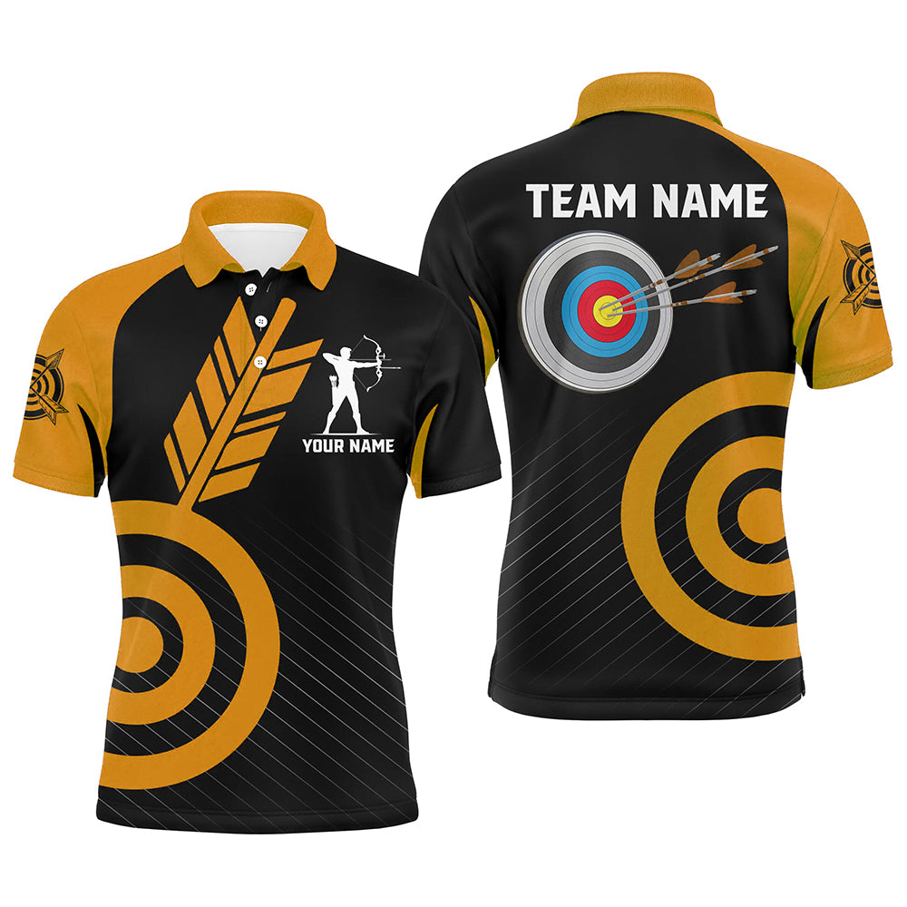 Personalized Orange Archery Jerseys For Men Custom Archery Shirts Team League Archery Uniform TDM1948