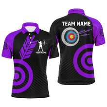 Load image into Gallery viewer, Personalized Purple Archery Jerseys For Men Custom Archery  Shirts Team League Archery Uniform TDM1949