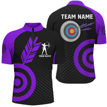 Load image into Gallery viewer, Personalized Purple Archery Jerseys For Men Custom Archery  Shirts Team League Archery Uniform TDM1949