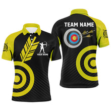 Load image into Gallery viewer, Personalized Yellow Archery Jerseys For Men Custom Archery  Shirts Team League Archery Uniform TDM1950