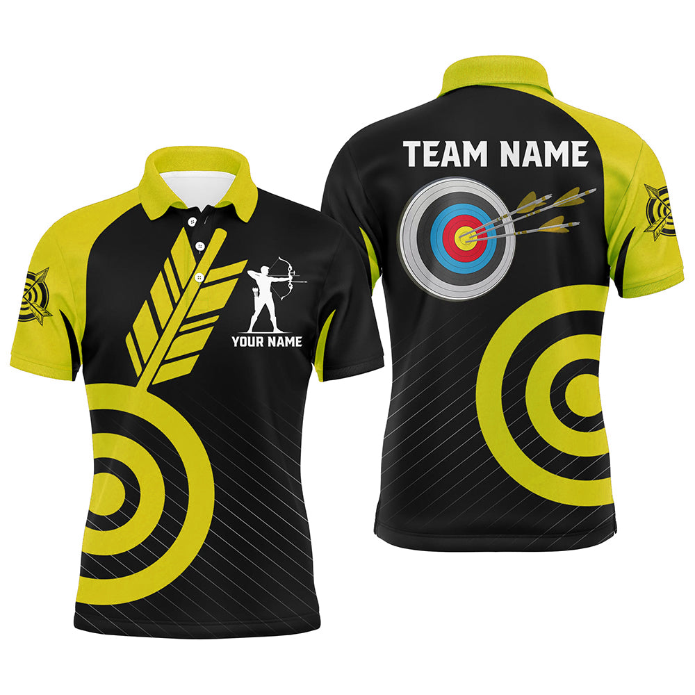 Personalized Yellow Archery Jerseys For Men Custom Archery  Shirts Team League Archery Uniform TDM1950