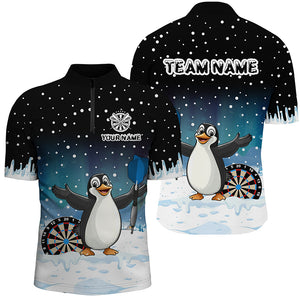 Funny Snow Winter Darts Shirts For Men Custom Darts Jerseys, Christmas Gifts For Darts Lover TDM2685