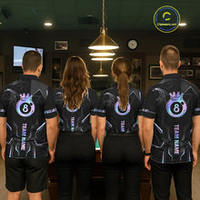 Load image into Gallery viewer, Customized 8 Ball Pool Crown Women's Billiard Shirts, Holographic Billiard Team Shirts, Pool Jerseys TDM5400