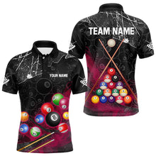 Load image into Gallery viewer, Personalized 8 Ball Pattern Smoke Men Billiard Shirts Custom 3D Billiard Balls Pool Jerseys | Pink TDM3192