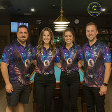 Load image into Gallery viewer, Funny Eagle Galaxy Billiard Shirt For Men Custom 8 Ball Pool Team Jersey Polo &amp;1/4 Zip TDM6044