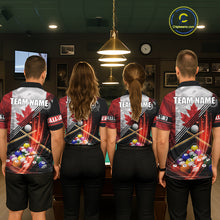 Load image into Gallery viewer, Canada Flag Custom Billiard Polo &amp; 1/4 Zip Shirt For Men, Patriotic 8 Ball Pool Team Jersey TDM6045