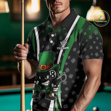 Load image into Gallery viewer, Custom St Patrick Day 8 Ball Pool Billiard Shirt For Men, Luckiest Shamrock Billiard Team Jersey TDM5698