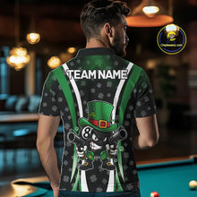 Load image into Gallery viewer, Custom St Patrick Day 8 Ball Pool Billiard Shirt For Men, Luckiest Shamrock Billiard Team Jersey TDM5698