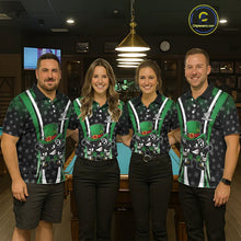 Load image into Gallery viewer, Custom St Patrick Day 8 Ball Pool Billiard Shirt For Women, Luckiest Shamrock Billiard Team Jersey TDM5698