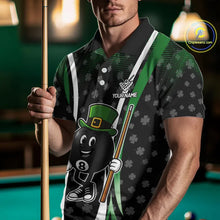 Load image into Gallery viewer, Funny 8 Ball Pool St Patrick Day Billiard Shirt For Men Custom Lucky Billiard Team Jersey TDM5699