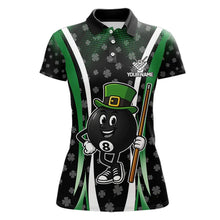 Load image into Gallery viewer, Funny 8 Ball Pool St Patrick Day Billiard Shirt For Women Custom Lucky Billiard Team Jersey TDM5699