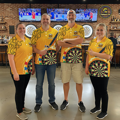 Personalized Funny Beer Tribal Darts Shirt For Women Custom Drinking Dart Team Jersey Polo & 1/4 Zip TDM5434