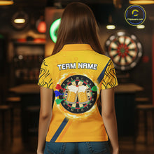 Load image into Gallery viewer, Personalized Funny Beer Tribal Darts Shirt For Women Custom Drinking Dart Team Jersey Polo &amp; 1/4 Zip TDM5434