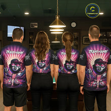 Load image into Gallery viewer, Funny 8 Ball Pool Neon Graffiti Billiard Shirt For Men Custom Billiard Jersey Team Polo &amp; 1/4 Zip TDM5443