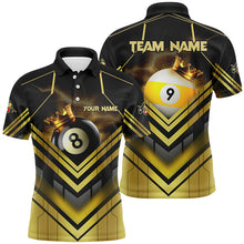 Load image into Gallery viewer, Personalized Billiard 8 Ball &amp; 9 Ball Crown 3D Shirts For Men, Best Billiard Team Jerseys Attire TDM1807