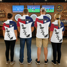 Load image into Gallery viewer, Personalized Texas Flag Steel Tip Dart Polo &amp; 1/4 Zip For Women Custom Texas Darts Team Jersey TDM5451