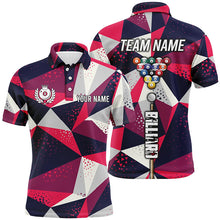 Load image into Gallery viewer, Personalized 8 Ball Billiard Tournament Polo Shirts For Men, Team League Billiard Jerseys Attire TDM1608