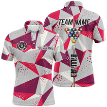 Load image into Gallery viewer, Personalized 8 Ball Billiard Tournament Polo Shirts For Men, Team League Billiard Jerseys Attire TDM1608