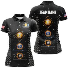 Load image into Gallery viewer, Custom Galaxy Billiard 8 Ball 9 &amp; Ball 10 Ball Shirts For Women, Unique Team Jersey Billiard Shirts TDM2256