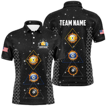 Load image into Gallery viewer, Custom Galaxy Billiard 8 Ball 9 &amp; Ball 10 Ball Shirts For Men, Unique Team Jersey Billiard Shirts TDM2256