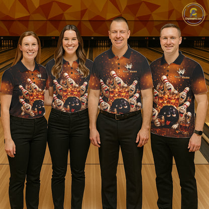 Funny Whiskey Drunk Bowling Shirts For Men Custom Vintage Bowling Team Jersey, Bowling Gifts TDM7914