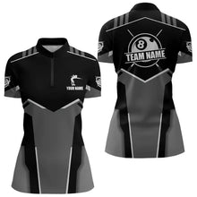 Load image into Gallery viewer, Billiard Jerseys For Women Custom Polo &amp; Quarter-Zip Billiard Shirts, Team Pooler Short Sleeve |White TDM3742
