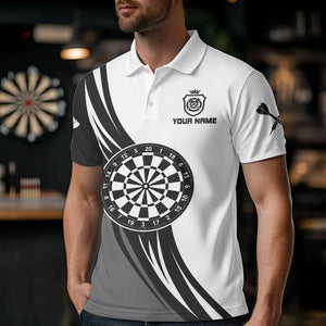 Personalized Crown Dart Shirt With Pocket Option For Men, Darts Team Jersey TDM3750