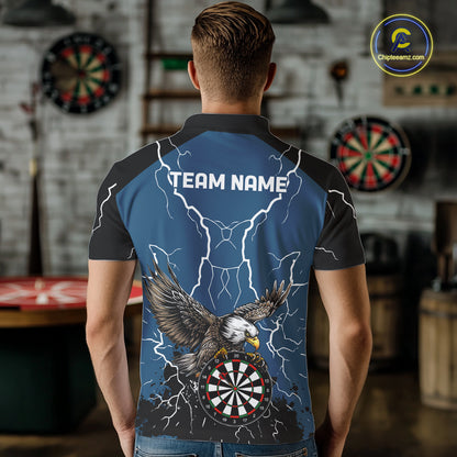 Personalized Eagle Darts Shirts For Men Custom Thunder Lightning Storm Darts League Team Jersey TDM7579