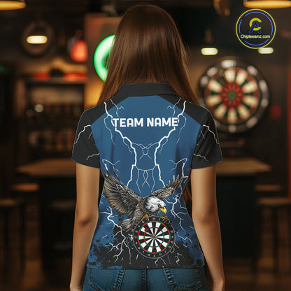 Personalized Eagle Darts Shirts For Women Custom Thunder Lightning Storm Darts League Team Jersey TDM7579