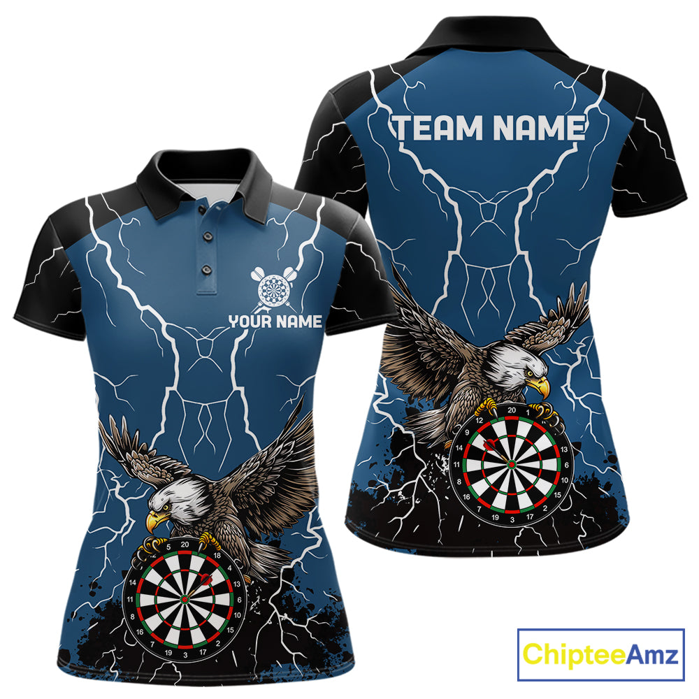 Personalized Eagle Darts Shirts For Women Custom Thunder Lightning Storm Darts League Team Jersey TDM7579