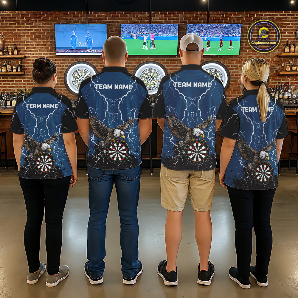 Personalized Eagle Darts Shirts For Women Custom Thunder Lightning Storm Darts League Team Jersey TDM7579