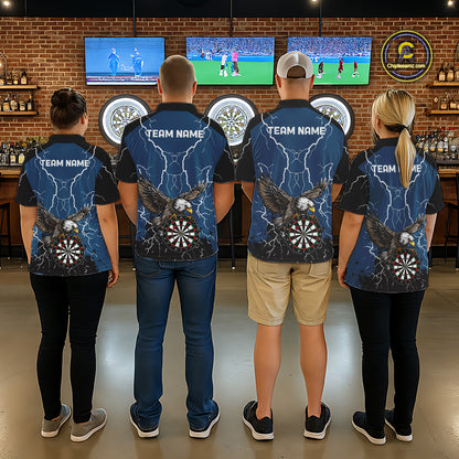 Personalized Eagle Darts Shirts For Women Custom Thunder Lightning Storm Darts League Team Jersey TDM7579