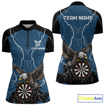 Personalized Eagle Darts Shirts For Women Custom Thunder Lightning Storm Darts League Team Jersey TDM7579