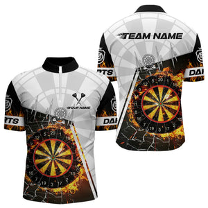 Personalized Dartboard Fire Break Glass Dart Shirts For Men Darts Jerseys TDM3607