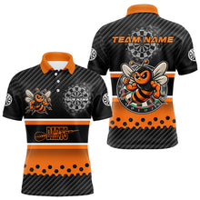 Load image into Gallery viewer, Black Orange Darts Bee Custom Name Darts Shirts For Men, Funny Darts Apparel, Best Darts Gifts TDM3263