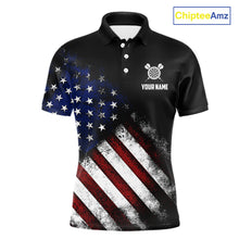 Load image into Gallery viewer, Vintage American Flag Eagle Darts Shirt For Men Custom Patriotic Darts Team Jersey Polo &amp; 1/4 Zip TDM5968