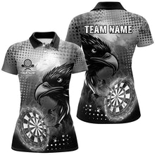 Load image into Gallery viewer, Personalized Grey Dartboard Fire Custom Eagle Darts Shirts For Women, Cool Darts Team Jerseys TDM1864
